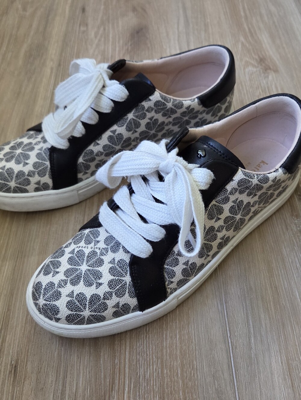 Kate Spade "Erin" Spade Flower PVC Sneaker - Beige